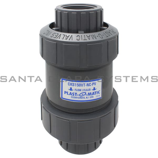 Plast-O-Matic CKS150VT-NC-PV  Inline Check-Valve Assembly Product Image