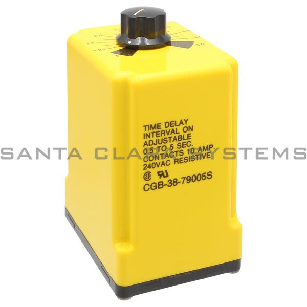 Potter & Brumfield CGB-38-79005S Time Delay Relay .5-5 Sec 10A | Tyco 04225 Product Image
