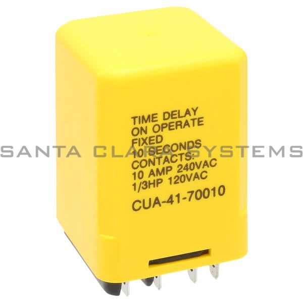 Potter & Brumfield CUA-41-70010 Time Delay Relay DPDT 10Sec DPDT | Tyco 00849 Product Image