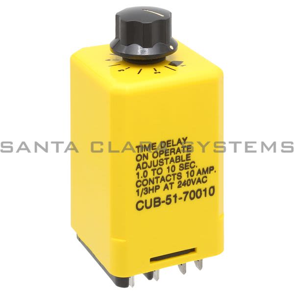 Potter & Brumfield CUB-51-70010 Time-Delay Relay 2-Pole DPDT | Tyco 950 Product Image