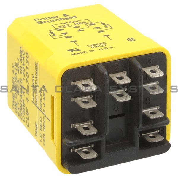 Potter & Brumfield CUF-41-70120 Relay Time Delay 12-AMPS Adjustable | Tyco 08253 Product Image