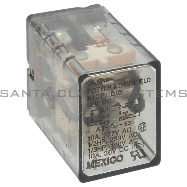 Potter & Brumfield K10P11D15-12 Power Relay DPDT 15-AMP | Tyco 4A060 Product Image