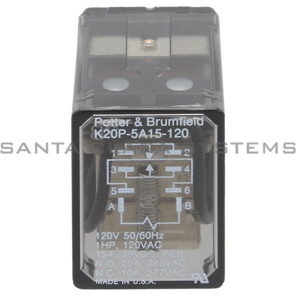 Potter & Brumfield K20P-5A15-120 Relay | Tyco 4A013 Product Image
