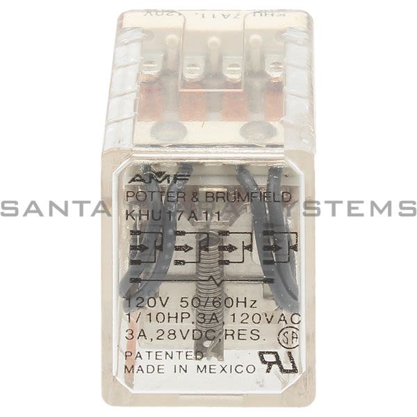 Potter & Brumfield KHU-17A11-120  Power Relay 4PDT Product Image