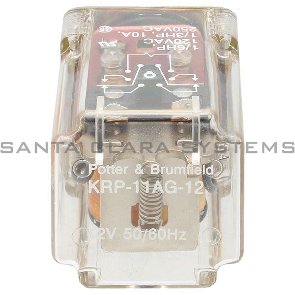 Potter & Brumfield KRP-11AG-12  Power Relay DPDT 10-AMP | Tyco Product Image