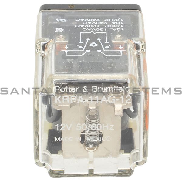 Potter & Brumfield KRPA-11AG-12  Relay DPDT 10A | 03365 Product Image