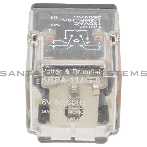 Potter & Brumfield KRPA-11AG-6 Relay Product Image