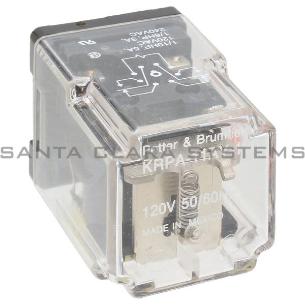 Potter & Brumfield KRPA-11AY-120 Power Relay DPDT 5-AMP | Tyco 3362 Product Image