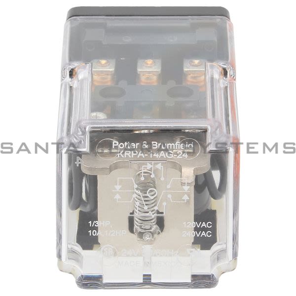Potter & Brumfield KRPA-14AG-24 Power Relay 3PDT 10amp | Tyco 3386 Product Image