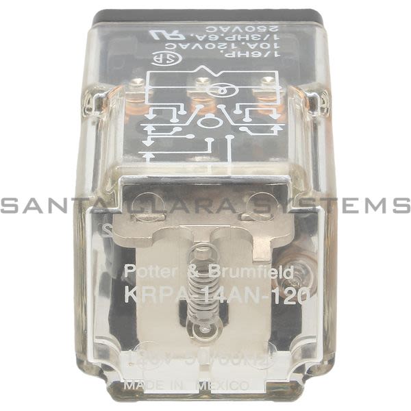 Potter & Brumfield KRPA-14AN-120 Power Relay 3PDT 10-AMP | Tyco 3411 Product Image