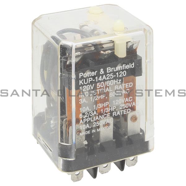 Potter & Brumfield KUP-14A25-120 Relay 3PDT 10A | Tyco 3218 Product Image