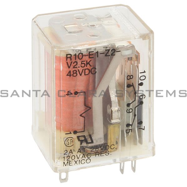 Potter & Brumfield R10-E1-Y2-V2.5K Power Relay DPDT 3-AMP | Tyco Product Image