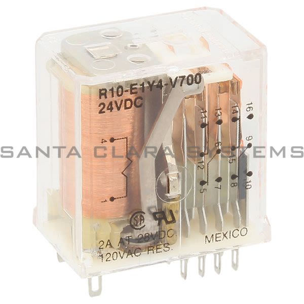 Potter & Brumfield R10-E1Y4-V700 Relay 2-AMP 4PDT Product Image