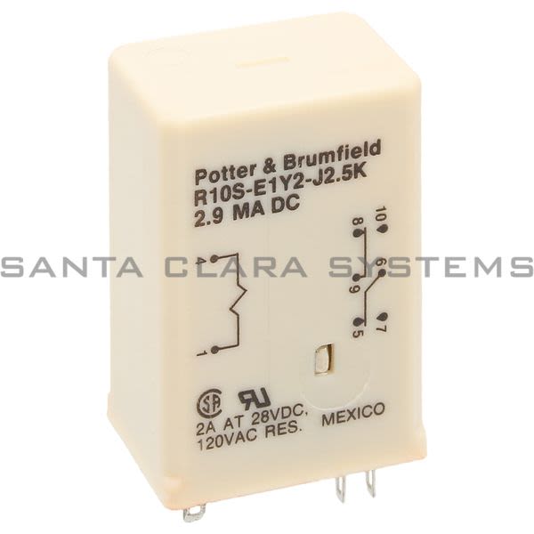 Potter & Brumfield R10S-E1Y2-J2.5K Power Relay Product Image