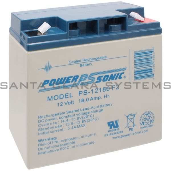 Power Sonic PS-12180FB-BATTERY Sealed Rechargeable Battery Product Image