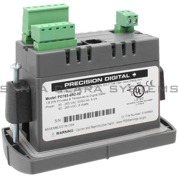 Precision Digital PD765-6R2-00 1/8 DIN Process and Temperature Digital Meter Product Image