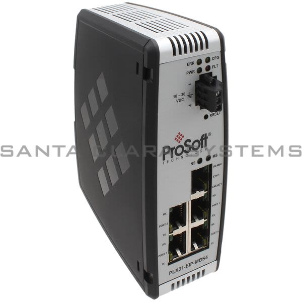 ProSoft PLX31-EIP-MBS4 Communication Gateway | Modbus Serial 4-Port Product Image