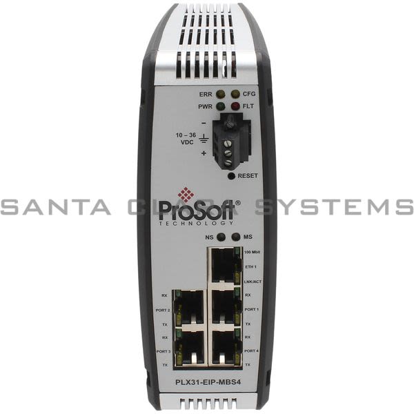 ProSoft PLX31-EIP-MBS4 Communication Gateway | Modbus Serial 4-Port Product Image