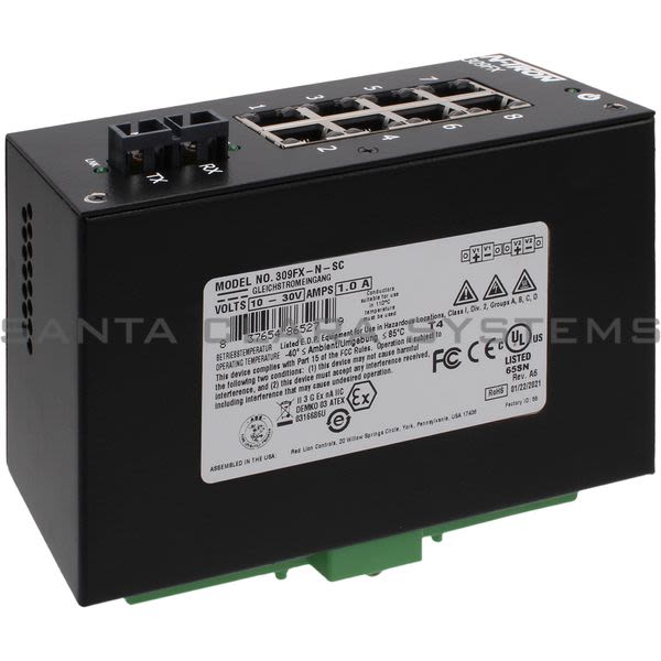 Red Lion Controls 309-FX-N-SC Ethernet Switch Product Image
