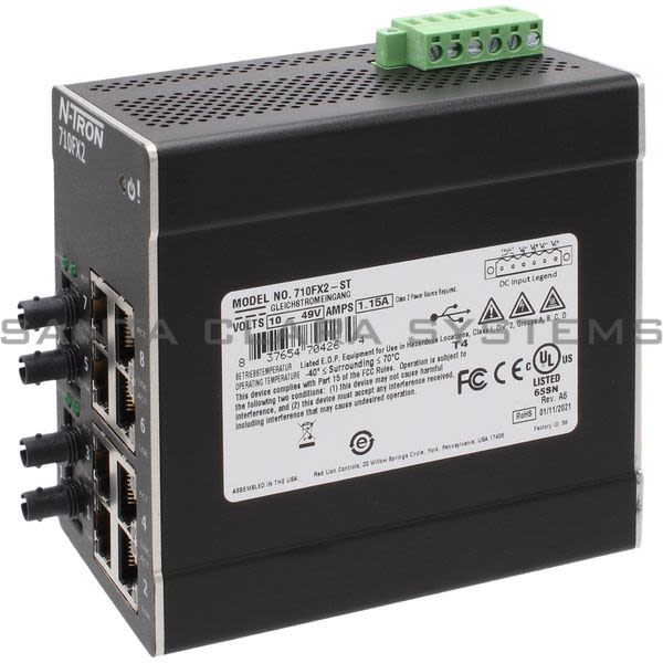 Red Lion Controls 710FX2-ST  Ethernet Switch Product Image