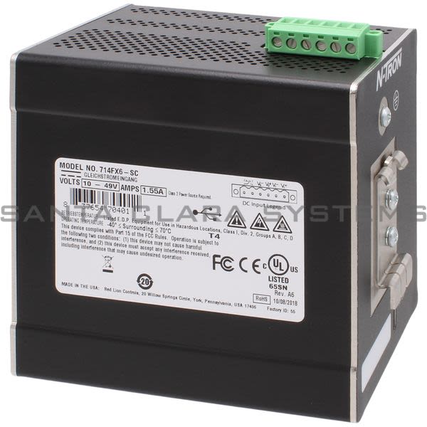 Red Lion Controls 714FX6-SC Ethernet Switch Product Image