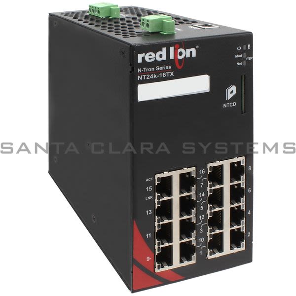 Red Lion Controls NT24K-16TX  Ethernet Switch | 16 Port Product Image