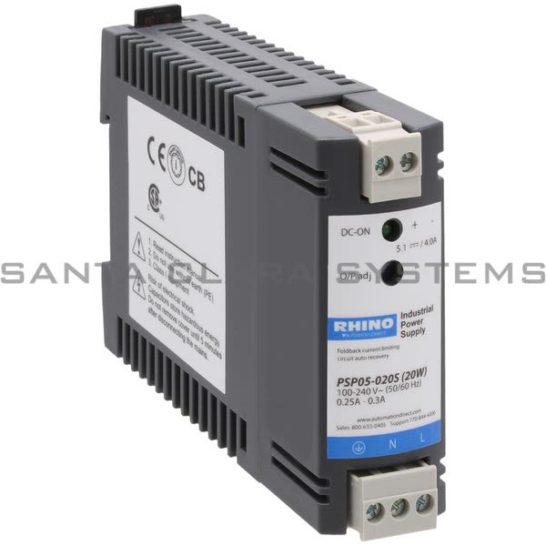 Rhino PSP05-020S SWITCHING POWER SUPPLY Product Image