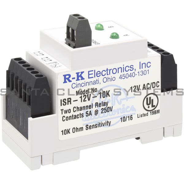 RK Electronics ISR-12V-10K Two Channel Relay Product Image
