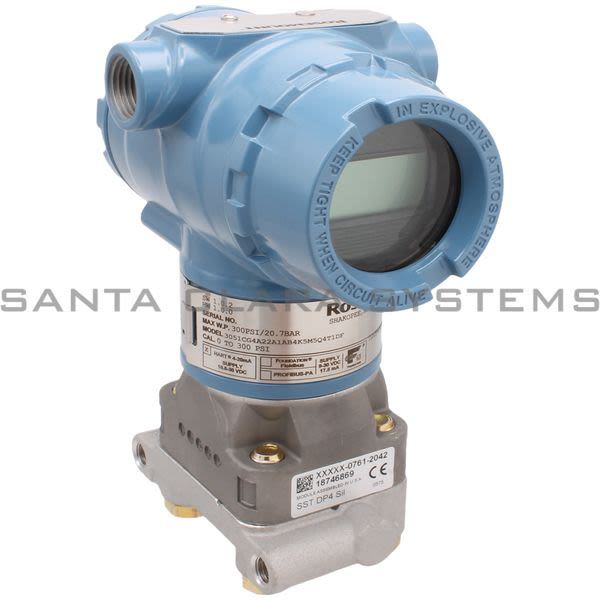 Rosemount 3051CG4A22A1AB4K5M5Q4T1DF Pressure Transmitter Product Image