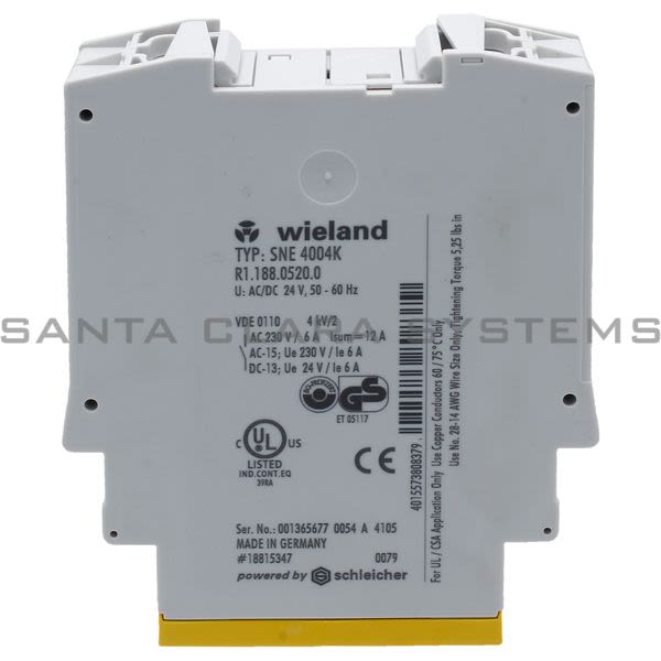 Schleicher SNE4004K Safety Relay Product Image
