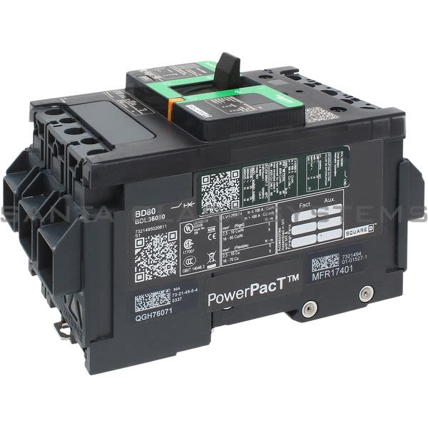 Schneider BDL36080 PowerPact B Circuit Breaker Product Image