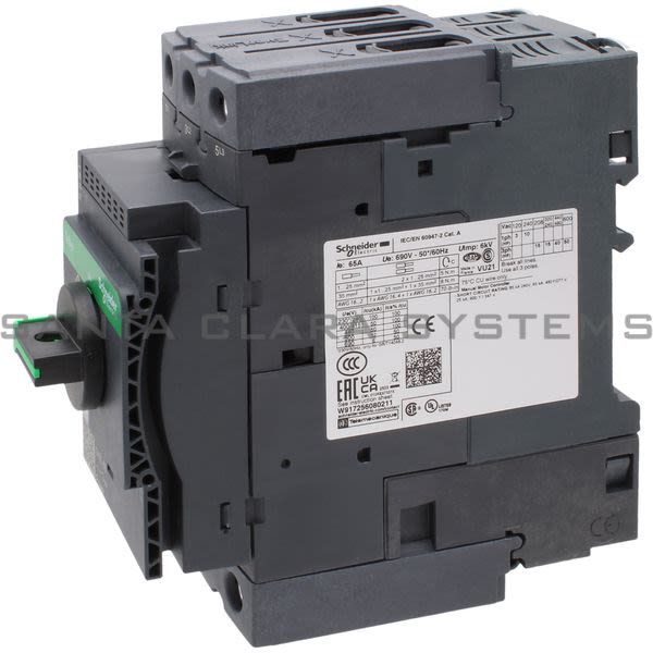 Schneider GV3L65 Deca Manual Starter and Protector Product Image