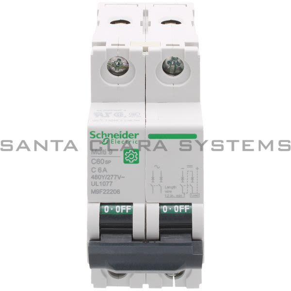 Schneider M9F22206 Miniature Circuit Breaker Product Image