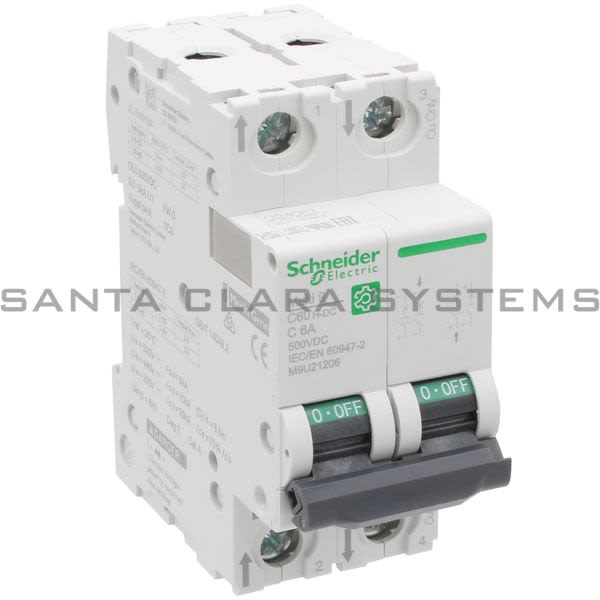 Schneider M9U21206 Miniature Circuit Breaker Product Image