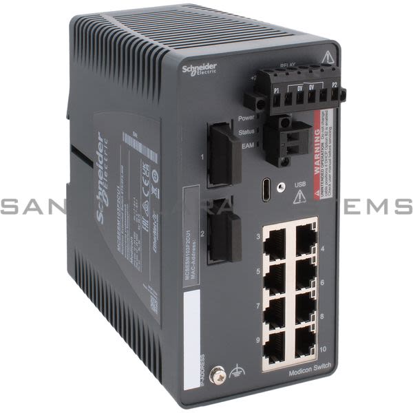 Schneider MCSESM103F2CU1 Modicon Extended Managed Switch Product Image