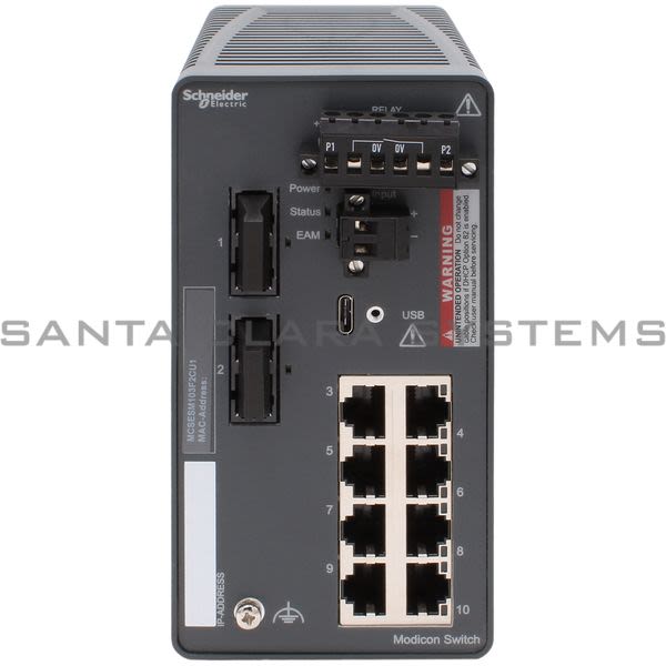 Schneider MCSESM103F2CU1 Modicon Extended Managed Switch Product Image