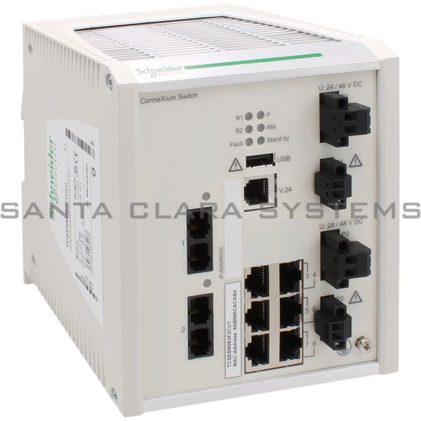 Schneider TCSESM063F2CU1 Ethernet TCP/IP Extended Managed Switch | ConneXium Product Image