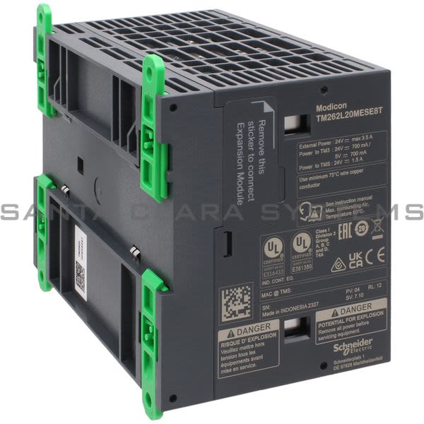 Schneider TM262L20MESE8T Logic controller, Modicon M262, 3ns/instruction, Ethernet Product Image