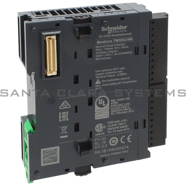 Schneider TM3DQ16R Module TM3 - 16 Outputs Relays Product Image
