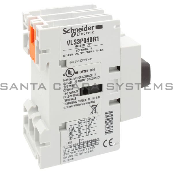Schneider VLS3P040R1 TeSys VLS - Body switch disconnector - 3 poles - 40 A - on DIN rail Product Image