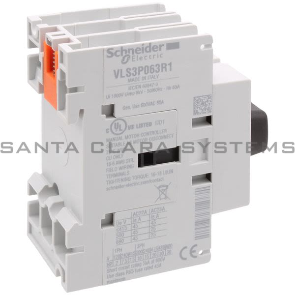 Schneider VLS3P063R1 TeSys VLS - Body switch disconnector - 3 poles - 63 A - on DIN rail - size 1 Product Image