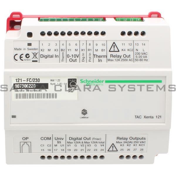 Schneider XENTA121FC230VC Programmable Controller Product Image