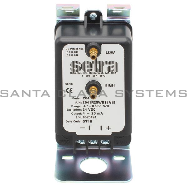 Setra 2641R25WB11A1E Pressure Transducer/ Very Low Differential Product Image