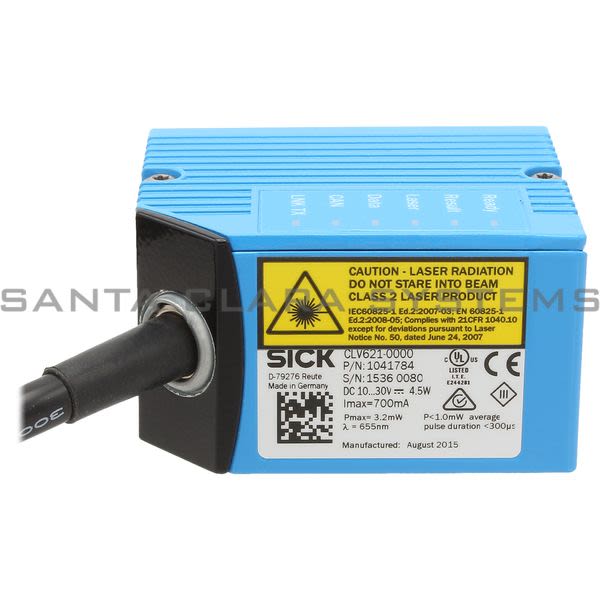 Sick CLV621-0000 Bar Code Scanner Long Range | 1041784 Product Image