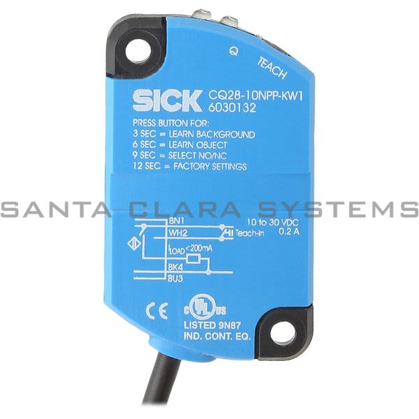 Sick CQ28-10NPP-KW1 Capacitive Proximity Sensor Rectangular Housing | 6030132 Product Image