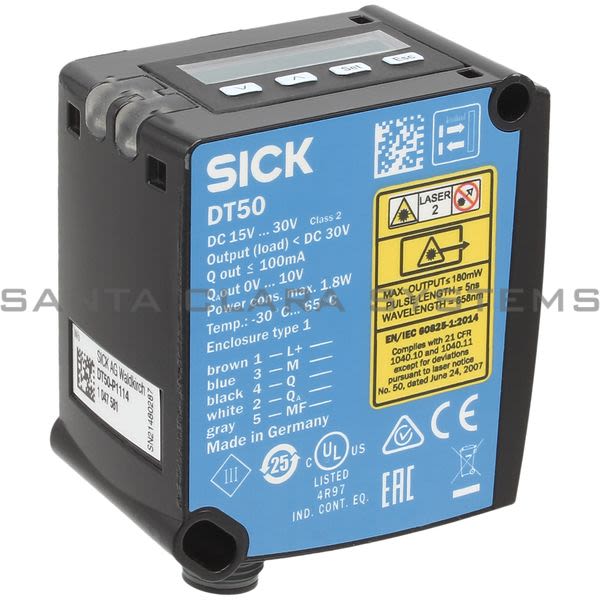 Sick DT50-P1114 Mid Range Distance Sensor | 1047581 Product Image