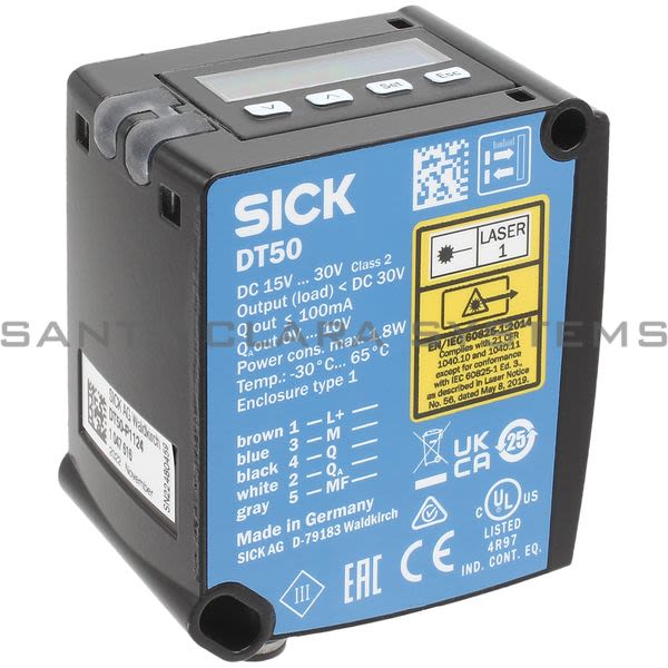 Sick DT50-P1124 Mid Range Distance Sensor | 1047616 Product Image