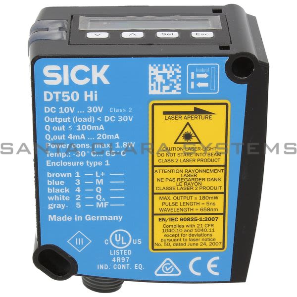 Sick DT50-P2113 Distance Sensor Mid Range Product Image