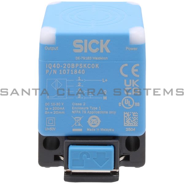 Sick IQ40-20BPSKC0K Inductive Proximity Sensor | 1071840 Product Image