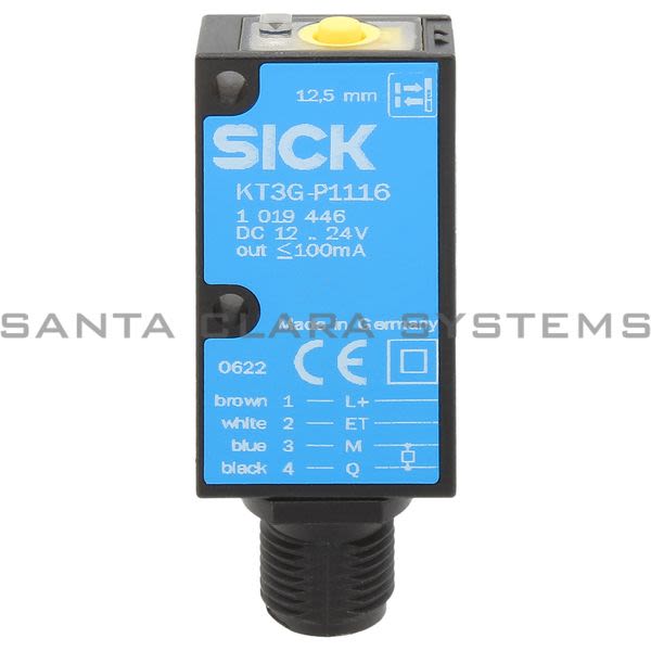 Sick KT3G-P1116 Contrast Sensor Small Housing RGB Tech or White LED | 1019446 Product Image